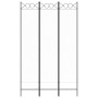 Divider screen with 3 white fabric panels 120x200 cm by vidaXL, Room dividers - Ref: Foro24-350146, Price: 39,48 €, Discount: %