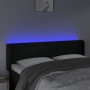 Black velvet headboard with LED 147x16x78/88 cm by vidaXL, Headboards and footboards - Ref: Foro24-3123286, Price: 77,32 €, D...