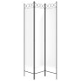 Divider screen with 3 white fabric panels 120x200 cm by vidaXL, Room dividers - Ref: Foro24-350146, Price: 39,48 €, Discount: %