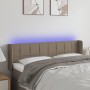 Kopfteil mit LED aus taupegrauem Stoff 147x16x78/88 cm von vidaXL, Kopf- und Fußteile - Ref: Foro24-3123238, Preis: 79,45 €, ...