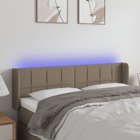 Cabecero con LED de tela gris taupe 147x16x78/88 cm de vidaXL, Cabeceros y pies de cama - Ref: Foro24-3123238, Precio: 76,99 ...