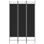 Divider screen with 3 black fabric panels 120x200 cm by vidaXL, Room dividers - Ref: Foro24-350149, Price: 32,00 €, Discount: %