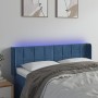 Cabecero con LED de terciopelo azul oscuro 147x16x78/88 cm de vidaXL, Cabeceros y pies de cama - Ref: Foro24-3123288, Precio:...