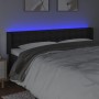 Cabecero con LED cuero sintético negro 183x16x78/88 cm de vidaXL, Cabeceros y pies de cama - Ref: Foro24-3123338, Precio: 77,...