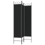 Divider screen with 3 black fabric panels 120x200 cm by vidaXL, Room dividers - Ref: Foro24-350149, Price: 32,00 €, Discount: %