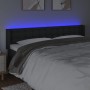 Cabecero con LED cuero sintético negro 203x16x78/88 cm de vidaXL, Cabeceros y pies de cama - Ref: Foro24-3123344, Precio: 77,...