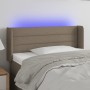 Cabecero con LED de tela gris taupe 83x16x78/88 cm de vidaXL, Cabeceros y pies de cama - Ref: Foro24-3123354, Precio: 52,53 €...