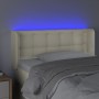 Headboard with LED cream synthetic leather 103x16x78/88 cm by vidaXL, Headboards and footboards - Ref: Foro24-3123322, Price:...