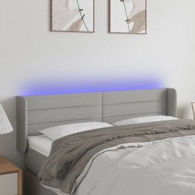 Cabecero con LED de tela gris claro 147x16x78/88 cm de vidaXL, Cabeceros y pies de cama - Ref: Foro24-3123374, Precio: 83,50 ...