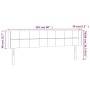 Cabecero con LED de terciopelo rosa 203x16x78/88 cm de vidaXL, Cabeceros y pies de cama - Ref: Foro24-3123307, Precio: 81,63 ...