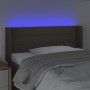 Kopfteil mit LED aus taupegrauem Stoff 93x16x78/88 cm von vidaXL, Kopf- und Fußteile - Ref: Foro24-3123362, Preis: 59,77 €, R...