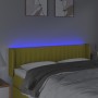 Cabecero con LED de tela verde 147x16x78/88 cm de vidaXL, Cabeceros y pies de cama - Ref: Foro24-3123479, Precio: 68,68 €, De...