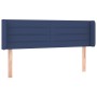 Blue fabric LED headboard 147x16x78/88 cm by vidaXL, Headboards and footboards - Ref: Foro24-3123380, Price: 71,96 €, Discoun...