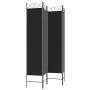 4-panel black fabric room divider screen 160x200 cm by vidaXL, Room dividers - Ref: Foro24-350153, Price: 39,34 €, Discount: %