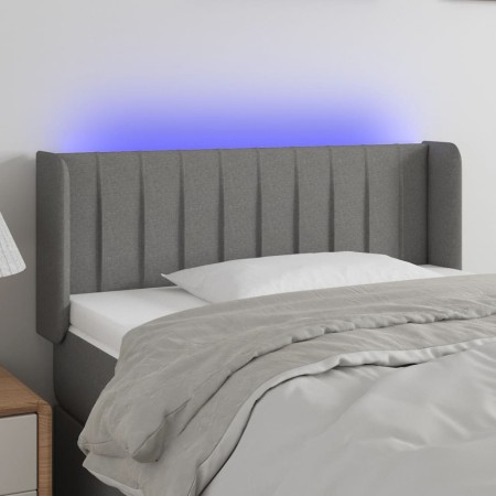 Kopfteil aus dunkelgrauem Stoff mit LED 103x16x78/88 cm von vidaXL, Kopf- und Fußteile - Ref: Foro24-3123465, Preis: 64,99 €,...