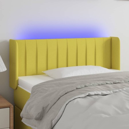 Kopfteil aus grünem Stoff mit LED 83x16x78/88 cm von vidaXL, Kopf- und Fußteile - Ref: Foro24-3123455, Preis: 40,99 €, Rabatt: %