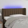 Kopfteil mit LED aus dunkelbraunem Stoff 83x16x78/88 cm von vidaXL, Kopf- und Fußteile - Ref: Foro24-3123451, Preis: 54,37 €,...