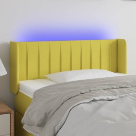 Kopfteil mit LED aus grünem Stoff 103x16x78/88 cm von vidaXL, Kopf- und Fußteile - Ref: Foro24-3123471, Preis: 49,99 €, Rabat...