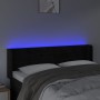 Kopfteil aus schwarzem Samt mit LED 147x16x78/88 cm von vidaXL, Kopf- und Fußteile - Ref: Foro24-3123426, Preis: 75,20 €, Rab...