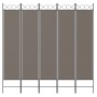 Divider screen with 5 anthracite gray fabric panels 200x200 cm by vidaXL, Room dividers - Ref: Foro24-350156, Price: 42,71 €,...