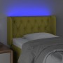 Cabecero con LED de tela verde 83x16x78/88 cm de vidaXL, Cabeceros y pies de cama - Ref: Foro24-3123553, Precio: 45,99 €, Des...