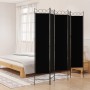 Black fabric room divider with 5 panels, 200x200 cm. by vidaXL, Room dividers - Ref: Foro24-350157, Price: 39,65 €, Discount: %