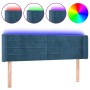 Dark blue velvet LED headboard 147x16x78/88 cm by vidaXL, Headboards and footboards - Ref: Foro24-3123428, Price: 75,99 €, Di...