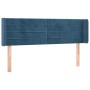 Dark blue velvet LED headboard 147x16x78/88 cm by vidaXL, Headboards and footboards - Ref: Foro24-3123428, Price: 75,99 €, Di...