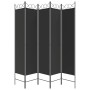 Black fabric room divider with 5 panels, 200x200 cm. by vidaXL, Room dividers - Ref: Foro24-350157, Price: 39,65 €, Discount: %