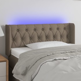 Cabecero con LED de tela gris taupe 93x16x78/88 cm de vidaXL, Cabeceros y pies de cama - Ref: Foro24-3123558, Precio: 68,99 €...