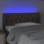 Headboard with LED in taupe gray fabric 93x16x78/88 cm by vidaXL, Headboards and footboards - Ref: Foro24-3123558, Price: 68,...