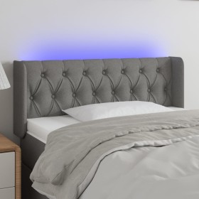 Dark gray fabric headboard with LED 103x16x78/88 cm by vidaXL, Headboards and footboards - Ref: Foro24-3123563, Price: 75,99 ...