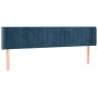 Dark blue velvet LED headboard 183x16x78/88 cm by vidaXL, Headboards and footboards - Ref: Foro24-3123538, Price: 79,99 €, Di...