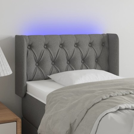 Dark gray fabric headboard with LED 83x16x78/88 cm by vidaXL, Headboards and footboards - Ref: Foro24-3123547, Price: 69,99 €...