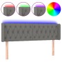 Dark gray fabric headboard with LED 163x16x78/88 cm by vidaXL, Headboards and footboards - Ref: Foro24-3123579, Price: 98,62 ...