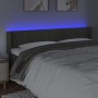 Cabecero con LED de terciopelo gris oscuro 183x16x78/88 cm de vidaXL, Cabeceros y pies de cama - Ref: Foro24-3123535, Precio:...