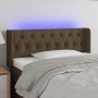 Kopfteil mit LED aus dunkelbraunem Stoff 93x16x78/88 cm von vidaXL, Kopf- und Fußteile - Ref: Foro24-3123557, Preis: 65,99 €,...