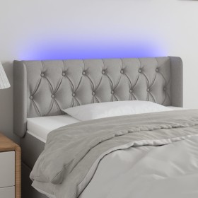 Light gray fabric headboard with LED 103x16x78/88 cm by vidaXL, Headboards and footboards - Ref: Foro24-3123562, Price: 71,99...