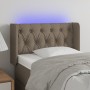 Cabecero con LED de tela gris taupe 83x16x78/88 cm de vidaXL, Cabeceros y pies de cama - Ref: Foro24-3123550, Precio: 65,65 €...