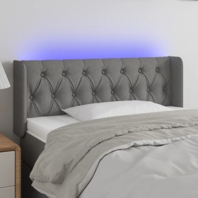 Kopfteil aus dunkelgrauem Stoff mit LED-Leuchten, 93 x 16 x 78/88 cm von vidaXL, Kopf- und Fußteile - Ref: Foro24-3123555, Pr...