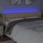 Cabecero con LED de tela crema 183x16x78/88 cm de vidaXL, Cabeceros y pies de cama - Ref: Foro24-3123591, Precio: 95,99 €, De...