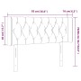 Kopfteil aus hellgrauem Stoff mit LED 93x16x78/88 cm von vidaXL, Kopf- und Fußteile - Ref: Foro24-3123554, Preis: 75,99 €, Ra...