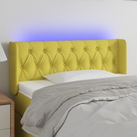 Green fabric headboard with LED 103x16x78/88 cm by vidaXL, Headboards and footboards - Ref: Foro24-3123569, Price: 49,99 €, D...