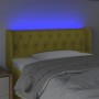 Cabecero con LED de tela verde 103x16x78/88 cm de vidaXL, Cabeceros y pies de cama - Ref: Foro24-3123569, Precio: 49,60 €, De...