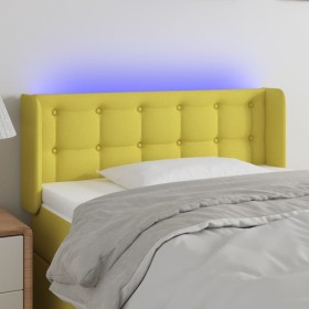 Green fabric headboard with LED 83x16x78/88 cm by vidaXL, Headboards and footboards - Ref: Foro24-3123651, Price: 49,99 €, Di...