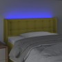 Kopfteil aus grünem Stoff mit LED 83x16x78/88 cm von vidaXL, Kopf- und Fußteile - Ref: Foro24-3123651, Preis: 49,05 €, Rabatt: %