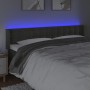 Cabecero con LED de terciopelo gris oscuro 163x16x78/88 cm de vidaXL, Cabeceros y pies de cama - Ref: Foro24-3123725, Precio:...