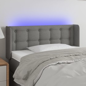 Dark gray fabric headboard with LED 103x16x78/88 cm by vidaXL, Headboards and footboards - Ref: Foro24-3123661, Price: 66,99 ...