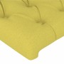 Green fabric headboard with LED 203x16x78/88 cm by vidaXL, Headboards and footboards - Ref: Foro24-3123601, Price: 82,99 €, D...