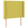 Green fabric headboard with LED 103x16x118/128 cm by vidaXL, Headboards and footboards - Ref: Foro24-3123765, Price: 75,66 €,...